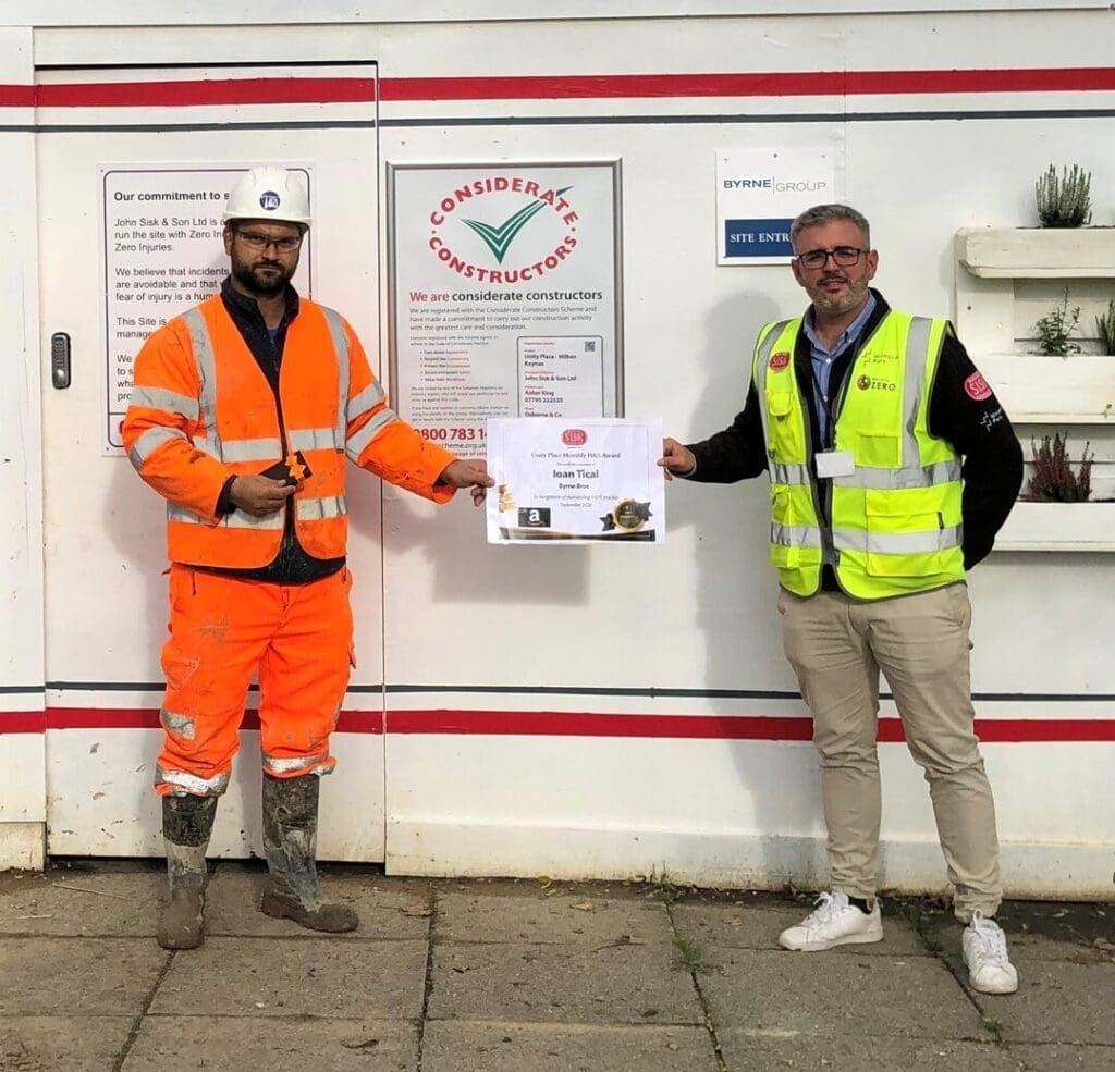 Unity Place Health & Safety Award – Ioan Tical